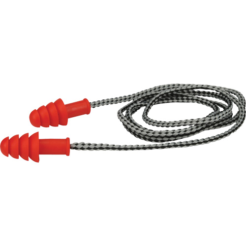 Bouchons d'oreilles r&eacute;utilisables en TPR de PIP, Avec cordon, Paire - Boîte pour vente au d&eacute;tail, 27 dB NRR, Taille unique Infinity Industrial Services Inc.