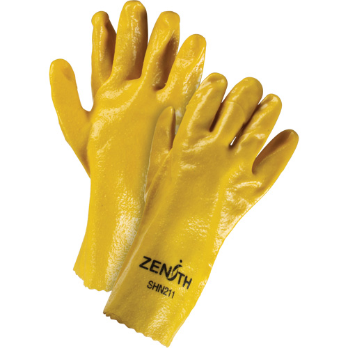 Gants &agrave; fini rugueux et r&eacute;sistants aux produits chimiques, Taille 9, 12" lo, PVC, Doublure en Interlock, 47-mil Infinity Industrial Services Inc.