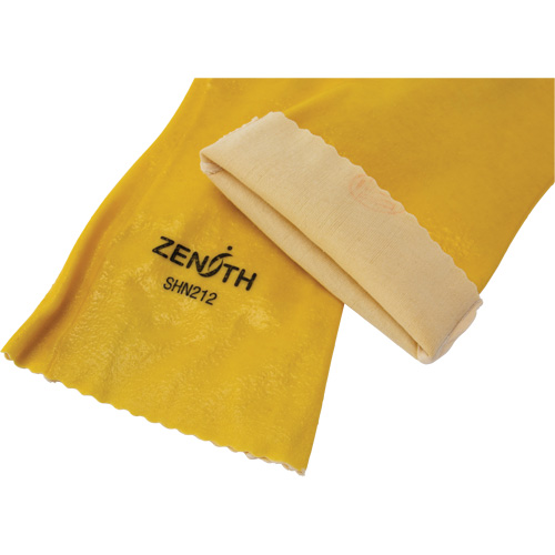 Rough-Finish Chemical-Resistant Gloves, Size 9, 14" L, PVC, Interlock Inner Lining, 47-mil Infinity Industrial Services Inc.