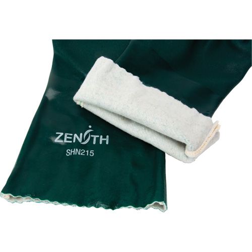 Gants verts &agrave; double enduit, 14" lo, PVC, Doublure en Jersey de coton, 70 mils Infinity Industrial Services Inc.