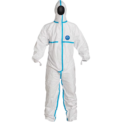 Hooded Coveralls, X-Large, White, Tyvek&reg; 600 Infinity Industrial Services Inc.