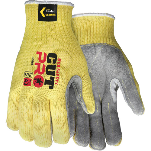 CutPro&reg; Cut Resistant Work Gloves with Split Leather Palm, Size Small, 7 Gauge, Kevlar&reg; Shell, ASTM ANSI Level A3 Infinity Industrial Services Inc.
