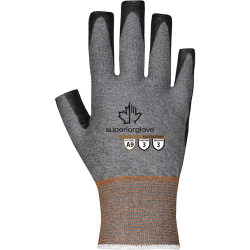 Gants ultra minces &agrave; doigts ouverts, Taille 5, Calibre 21, Rev&ecirc;tement Nitrile, Enveloppe en TenActiv, ASTM ANSI niveau A9 Infinity Industrial Services Inc.