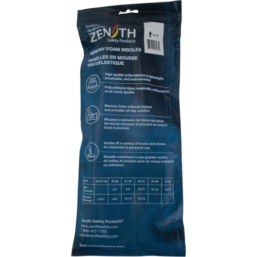 Memory Foam Insoles, Men's 12 - 13 Infinity Industrial Services Inc.