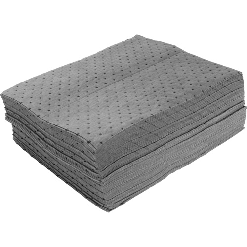 Bonded Sorbent Pads, Universal, 15" x 19", 8 gal. Absorbancy Infinity Industrial Services Inc.