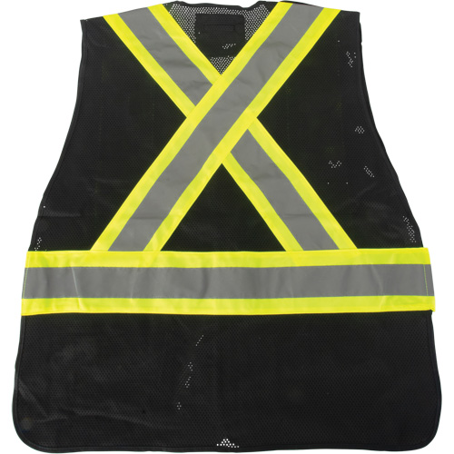 Veste d'arpenteur conforme aux normes de la CSA, Noir, Moyen, Polyester Infinity Industrial Services Inc.