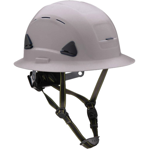 Fibre Metal Climbing Style Helmet with Full Brim, Meets CSA Type 2, Ratchet Suspension, Vented Infinity Industrial Services Inc.
