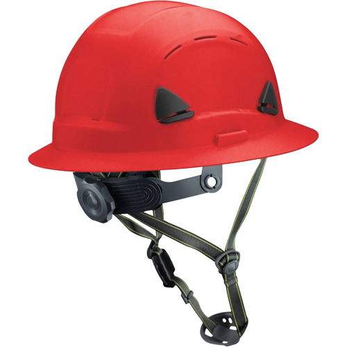 Fibre Metal Climbing Style Helmet with Full Brim, Meets CSA Type 2, Ratchet Suspension, Vented Infinity Industrial Services Inc.