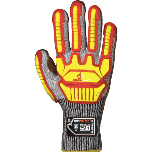TenActiv STAGBLPVB Impact Gloves, Large, Cowhide Palm, Knit Wrist Cuff Infinity Industrial Services Inc.