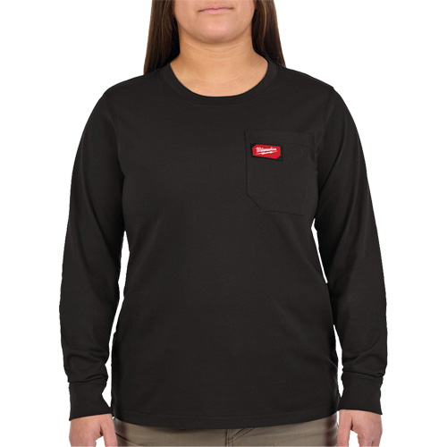 GRIDIRON Long Sleeve Pocket T-Shirt, Women's, X-Small, Black Infinity Industrial Services Inc.