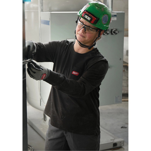 GRIDIRON Long Sleeve Pocket T-Shirt, Women's, X-Small, Black Infinity Industrial Services Inc.