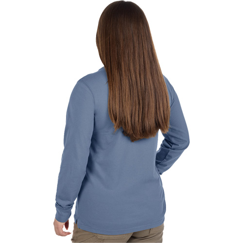 GRIDIRON Long Sleeve Pocket T-Shirt, Women's, X-Small, Blue Infinity Industrial Services Inc.
