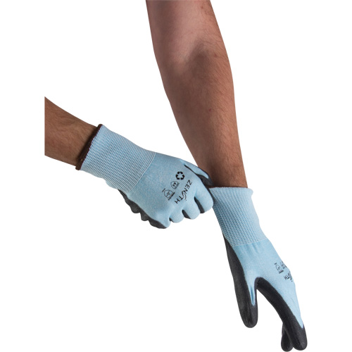 Eco-Friendly Stretch Cut-Resistant Gloves, Size 8, 13 Gauge, Polyurethane Coated, HPPE/RPET Shell, ASTM ANSI Level A3 Infinity Industrial Services Inc.