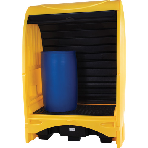 2-Drum Hard Cover Spill Pallet, 43.11" L x 61.61" W x 83.07" H, 1433 lbs. Load Capacity Infinity Industrial Services Inc.