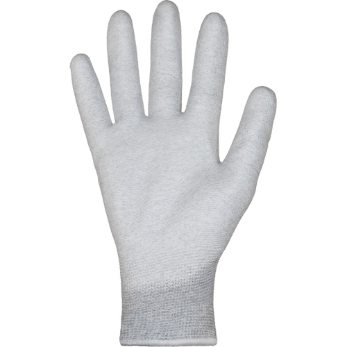 Gants blancs KnitActiv dissipatifs &eacute;lectrostatiques et peu pelucheux, 5, R&ecirc;vetement Polyur&eacute;thane, Calibre 13, Enveloppe en Nylon/Coton Infinity Industrial Services Inc.