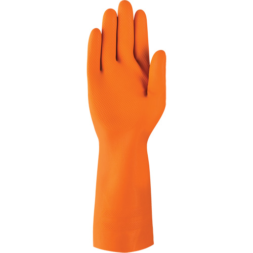 AlphaTec&reg; 87-208 Heavy-Duty Chemical-Resistant Gloves, Size 7, 12.8" L, Rubber Latex, Cotton/Flock-Lined Inner Lining, 29.5-mil Infinity Industrial Services Inc.