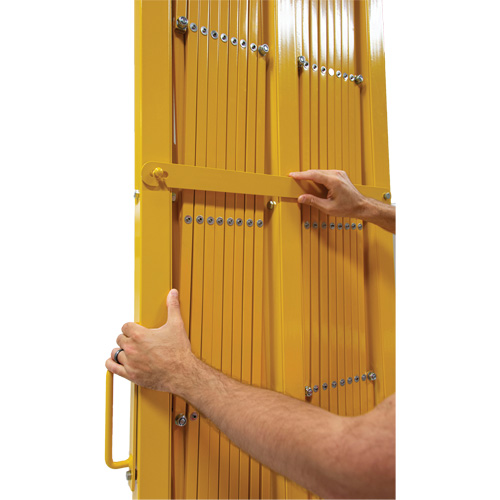 Barri&egrave;re extensible, 84" h x 20' lo, Jaune Infinity Industrial Services Inc.