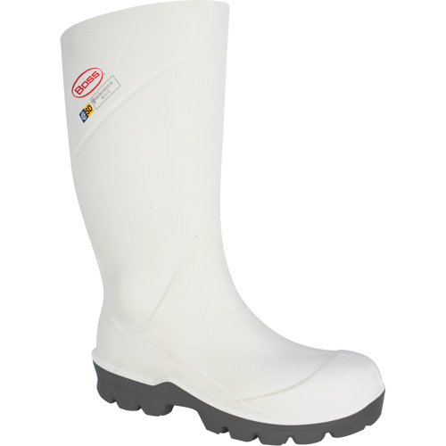 Boss&reg; Footwear Food Processing Boot, Polyurethane, Steel Toe, Size 4, Impermeable Infinity Industrial Services Inc.