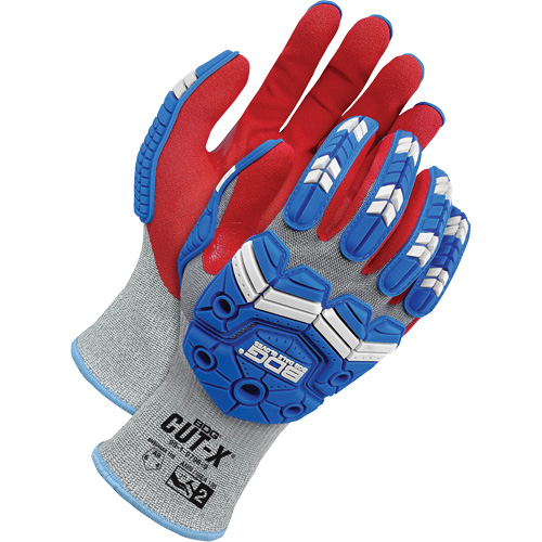 Cut-X&reg; Cut-Resistant Touchscreen Impact Gloves, 6, Foam Nitrile Palm, Elastic Cuff Infinity Industrial Services Inc.