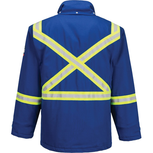 Bizflame&reg; 88/12 Insulated Winter Parka, Blue, Small Infinity Industrial Services Inc.