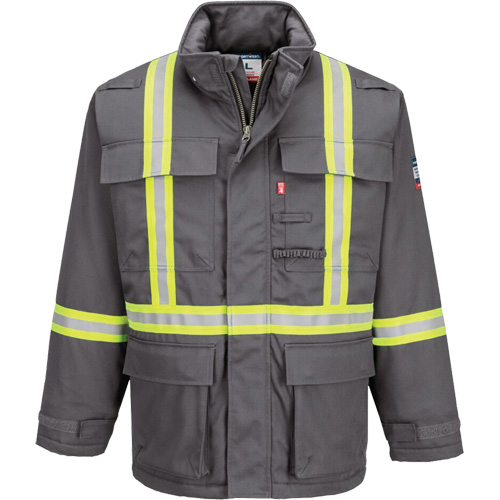 Bizflame&reg; 88/12 Insulated Winter Parka, Grey, Medium (Tall) Infinity Industrial Services Inc.