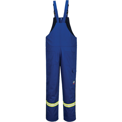 Bizflame&reg; 88/12 Insulated Bib Pants, Cotton/Nylon, Small, Blue Infinity Industrial Services Inc.
