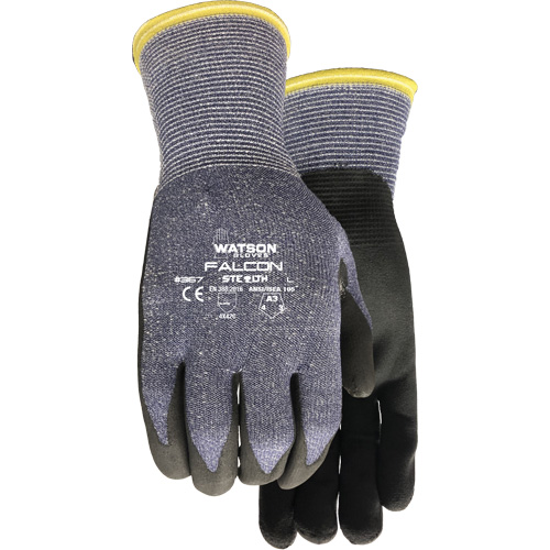 Gants r&eacute;sistant &agrave; la coupe Stealth Falcon 367, Taille Petit, Calibre 15, Rev&ecirc;tement Mousse de nitrile, Enveloppe en Fibre de verre/PEHP/Nylon/Spandex, ASTM ANSI niveau A3/EN 388 niveau C Infinity Industrial Services Inc.