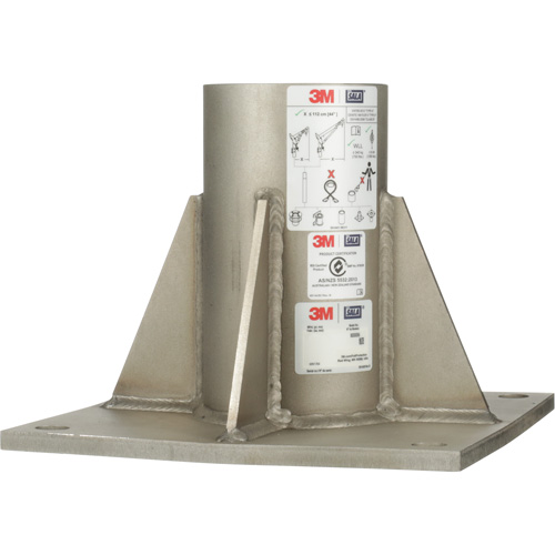 Base de m&acirc;t de potence haute capacit&eacute; en acier inoxydable &agrave; fixation au sol pour espace clos DBI-SALA Infinity Industrial Services Inc.