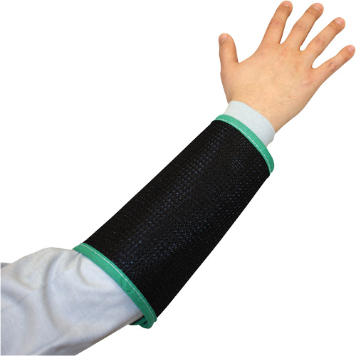 Kut Gard&reg; 2-Ply Cane Mesh Sleeve, Nylon, 9", ASTM ANSI Level A4, Black Infinity Industrial Services Inc.