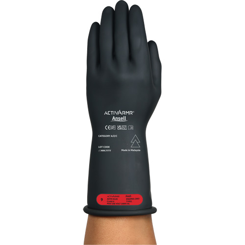 Gants &eacute;lectriques isol&eacute;s ultra l&eacute;gers ActivArmr RIG R011BUL, ASTM classe 0, Taille 7, 11" lo Infinity Industrial Services Inc.