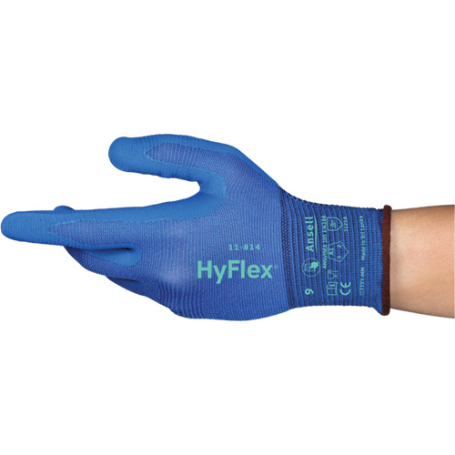 Gants Hyflex 11-814, Taille 5/2T-petit, Calibre 18, Rev&ecirc;tement Mousse de nitrile, Enveloppe en Nylon/Spandex, ASTM ANSI niveau A1/EN 388 niveau 1/EN 388 niveau A Infinity Industrial Services Inc.