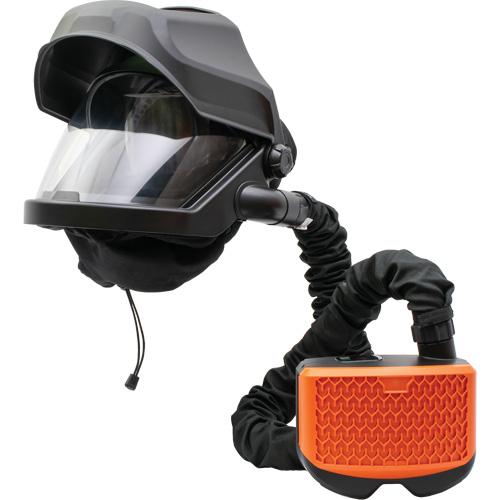 PEAKAIR MAXSHIELD avec devant rabattable & ensemble de souffleur ADF X90VX, Respirateur &agrave; masque, Pile Lithium-ion Infinity Industrial Services Inc.