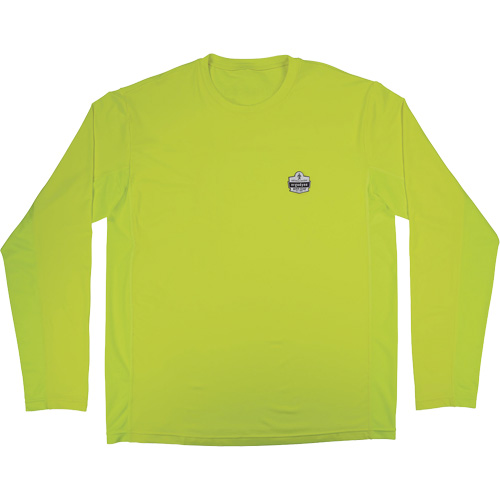 Chill-Its 6689 Cooling Long Sleeve Sun Shirt with UV Protection, High-Visibility Lime-Yellow, Small Infinity Industrial Services Inc.