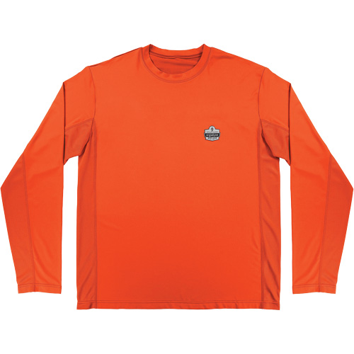 Chill-Its 6689 Cooling Long Sleeve Sun Shirt with UV Protection, Orange, Small Infinity Industrial Services Inc.