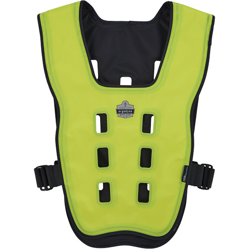 Chill-Its 6685 Dry Evaporative Cooling Vest with Zipper Closure, X-Small, High Visibility Lime-Yellow Infinity Industrial Services Inc.