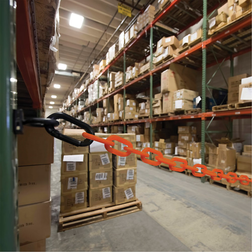 Magnetic Chain Barrier Warehouse Kit, Orange Infinity Industrial Services Inc.