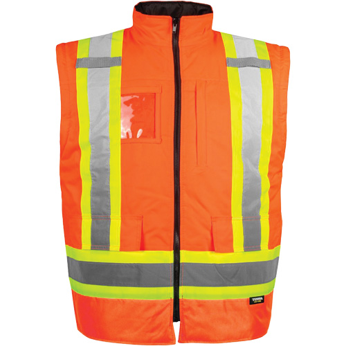 Manteau haute visibilit&eacute; 7-en-1, Polyester, Orange haute visibilit&eacute;, T-Grand Infinity Industrial Services Inc.