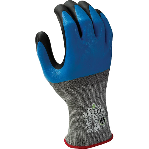 Gants r&eacute;sistant &agrave; la coupe 376, 10/2T-Grand, R&ecirc;vetement Nitrile/Mousse de nitrile, Calibre 13, Enveloppe en Polyester/Acier inoxydable Infinity Industrial Services Inc.