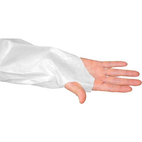 Blouse CoverMe avec passe-pouces, Taille unique, Blanc, Poly&eacute;thyl&egrave;ne Infinity Industrial Services Inc.