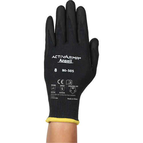 Gants r&eacute;sistants &agrave; la chaleur conductrice et &agrave; la coupe ActivArmr 80-505, Taille 11, Calibre 13, Rev&ecirc;tement Mousse de nitrile, Enveloppe en Kevlar/Intercept, ASTM ANSI niveau A5/EN 388 niveau E Infinity Industrial Services Inc.