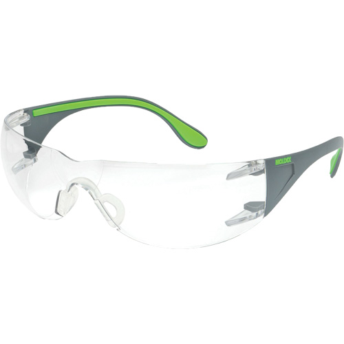 Lunettes de s&eacute;curit&eacute; gris/vert Adapt Lite, Lentille Transparent, Antibu&eacute;e/Anti-&eacute;gratignures, ANSI Z87+/R&eacute;pond ou surpasse la norme CSA Z94.3 Infinity Industrial Services Inc.