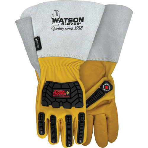 Gants r&eacute;sistants &agrave; leau Storm Trooper, 2T-Grand, Paume en Cuir de vache, Poignet Manchette Infinity Industrial Services Inc.