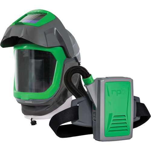 Masque de respirateur Z-Link avec joint de visage, visi&egrave;re & montage &agrave; ceinture, Respirateur &agrave; masque/Masque de soudage, Pile Lithium-ion Infinity Industrial Services Inc.