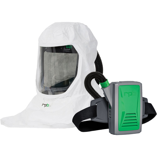 T-Link Respirator with Bump Cap, Breathing Tube, Belt-Mount & PX5 PAPR, Loose Fitting Hood & Faceshield, Lithium-Ion Battery Infinity Industrial Services Inc.