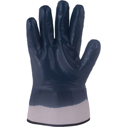 Gants bleu marine avec manchettes renforc&eacute;es &agrave; entoilage coll&eacute; Horizon, Grand, R&ecirc;vetement Nitrile, Enveloppe en Jersey/Coton Infinity Industrial Services Inc.