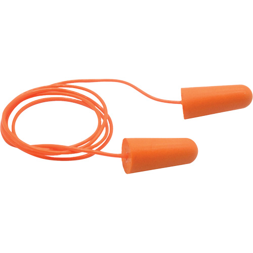 SEALTEC33 Orange Tapered PU Foam Disposable Earplugs, Corded, Bulk - Box, 33 dB NRR, One-Size Infinity Industrial Services Inc.