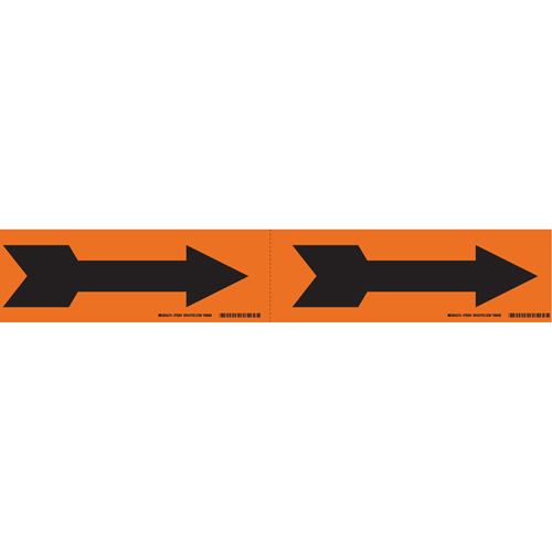 Arrow Pipe Markers, Self-Adhesive, 2-1/4" H x 7" W, Black on Orange Infinity Industrial Services Inc.
