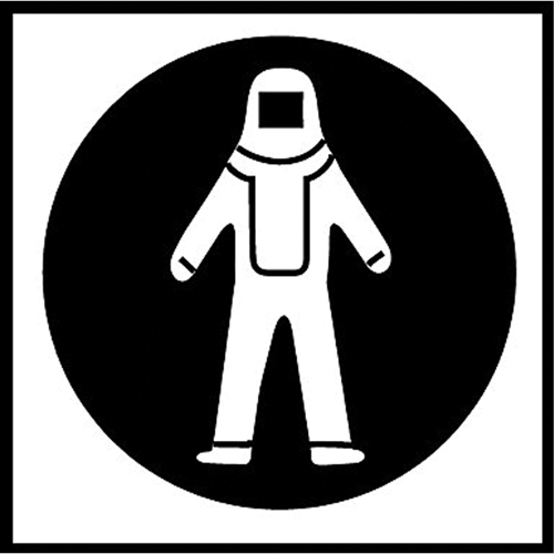 &eacute;tiquettes avec pictogramme Right to Know - Combinaison pleine protection, Vinyle, Feuille, 5/8" lo x 3/4" la Infinity Industrial Services Inc.