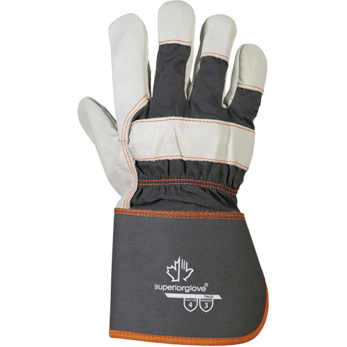 Endura&reg; Fitters Work Gloves, One Size, Grain Cowhide Palm, Cotton Inner Lining Infinity Industrial Services Inc.