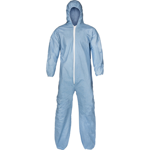 Pyrolon&reg; Plus 2 FR Coveralls, Small, Blue, FR Treated Fabric Infinity Industrial Services Inc.